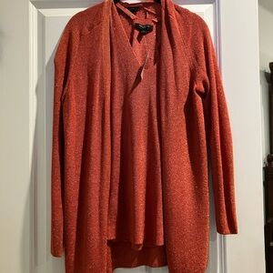 NWT xsp Ann Taylor sparkle pumpkin sweater set